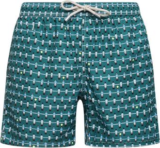 MC2 Saint Barth Lighting Zwemshorts - Heren - Strandmode - Groen - 2XL - Polyester - Badmode