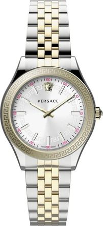 Versace Hellenyium Tweekleurig Horloge - Dames - Horloges - Grijs - ONE Size - Accessoires