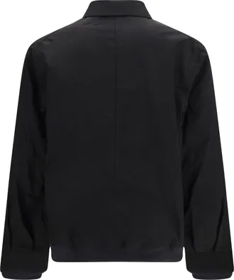 sacai Mens Bomber Jacket Black-Dark Khaki Nylon Black/dark