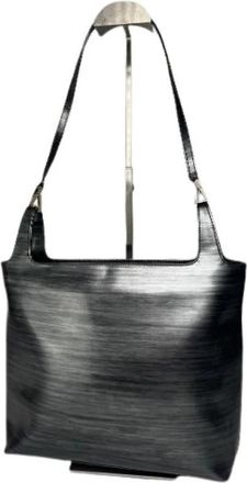 Gucci Pre-owned Leren Schoudertas - Dames - Vintage Schoudertas - Grijs - ONE Size - Leer - Vintage