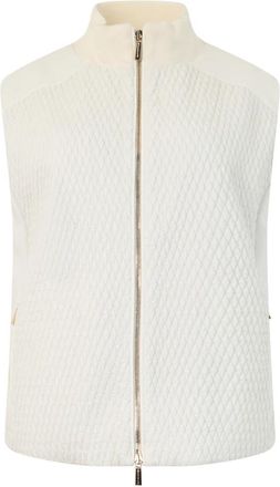 Moorer Modern Lichtgewicht Vest - Dames - Bodywarmers - Wit - M - Polyester - Jassen
