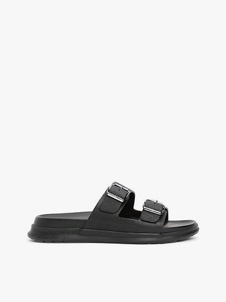 Tommy Hilfiger Leather Buckle Strap Sandals