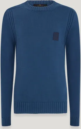 Belstaff Belstaff Watch Crewneck Jumper Mens Watch Cotton Dark Insignia Blue Size 2XL