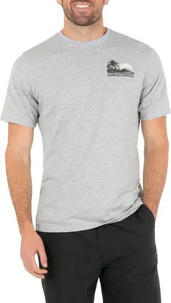 Hurley Island Scape Cotton Graphic T-Shirt in Dark Grey Heather at Nordstrom, Size Medium