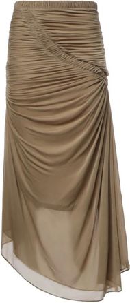 CHRISTOPHER ESBER Orion Midi Rok - Dames - Rokken - Beige - Maat: XS Jersey