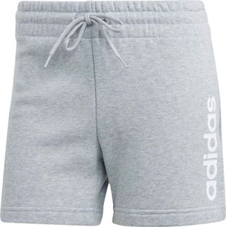 adidas (WMNS) adidas Essentials Linear French Terry Shorts Asia Sizing Grey White IC4443