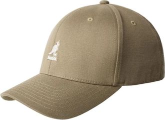Kangol Grijze Allergievrije Baseballpet - Dames - Petten - Beige - L/Xl - Wol - Accessoires