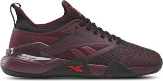 Reebok Womens Nano Court - Running Shoes Black Cherry/Retro Red/Black Size 10.0