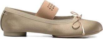 Maison Margiela Ballerine Anatomic con nastro - Toni neutri