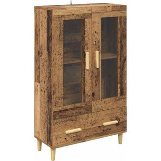 vidaXL Highboard with Drawer Old Wood 70 x 31 x 115 cm Engineered Wood vidaXL