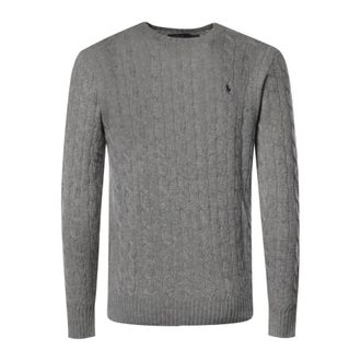 Polo Ralph Lauren Maglione girocollo in lana e cashmere - - Knitwear - Uomo - Grigio - L