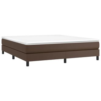 vidaXL Estructura De Cama Sin Colch&oacute;n Cuero Sint&eacute;tico Marr&oacute;n 180x200cm Vidaxl