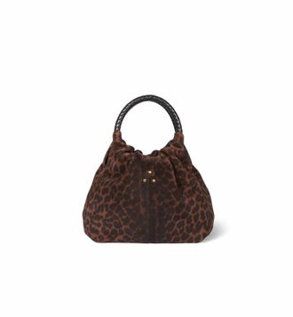 Jerome Dreyfuss Womens Gordi Small Hobo Bag In Leopard Natural