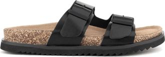 Sergio Moretti zwarte casual open slippers - Heren - Sandalen - Zwart - 43 EU - Schoenen