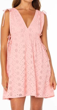 Roxy Womens Bay Breeze Mini Dress In Pink
