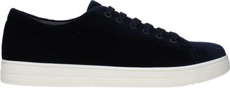 Prada Herrens Sneakers Samtblau/Baltic