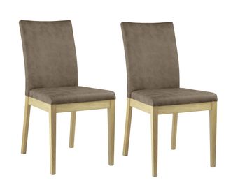 HOME AFFAIRE 4-Fussstuhl »Dendres« (Set) 2 Stk.Sitz und Ruecken gepolstert