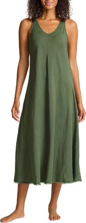Tommy Bahama St. Lucia Cover-Up Midi Dress in Dark Tea Leaf at Nordstrom, Size Medium