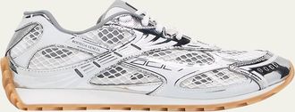 Bottega Veneta Mens Orbit Technical Fishnet Sneakers