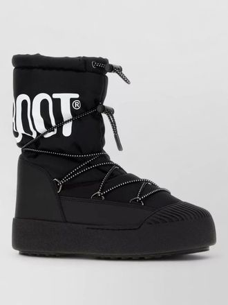 Moon Boot fabric and rubber high-top sneakers