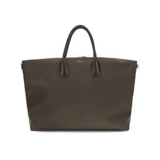 Saint Laurent Giant Bowling Bag - Heren - Tassen - Bruin - Maat: ONE Size Leer