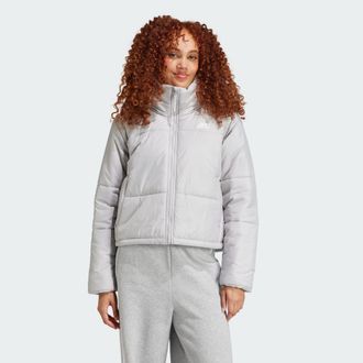 adidas Womens BSC Insulated Jacket - Grey Recycled Material - Size X-Small