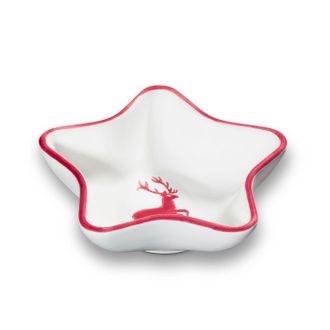 Gmundner Keramik Gmundner Keramik - Gmundner Cer&aacute;mica Bordeauxr. Ciervo, Cuenco Estrella (l 14cm)