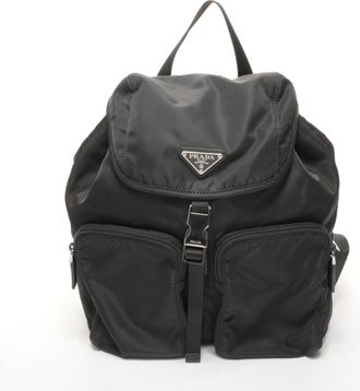 Prada Black Nylon Backpack (Pre-Owned)