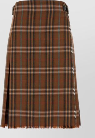 Burberry wool pleated skirt