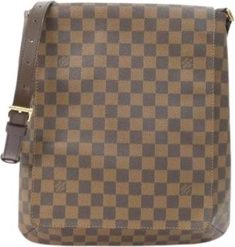 Louis Vuitton Pre-owned Musette Damier Schoudertas - Dames - Vintage Schoudertas - Bruin - ONE Size - Vintage