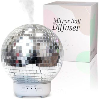 OEM Difusor De Bola De Discoteca: Difusor De Aceites Esenciales Reflectante Giratorio Con 7 Luces Nocturnas Que Cambian De Color, Modos De Niebla Y Tempor