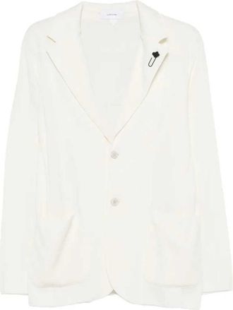 Lardini Jacke mit Blumenbrosche