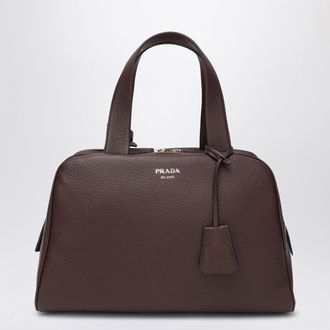 Prada Large brown leather duffle bag