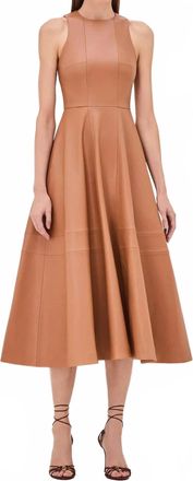 Alexis England Midi Dress In Saddle