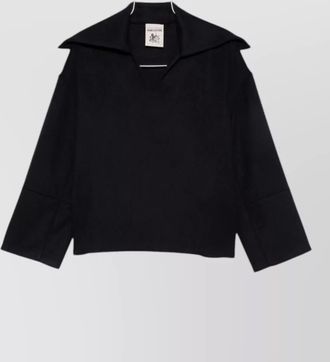 Semicouture cashmere wool long-sleeve blazer