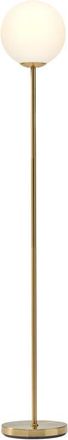 Brightech Luna 65 Modern LED Floor Lamp with Glass Globe Shade in Brass at Nordstrom