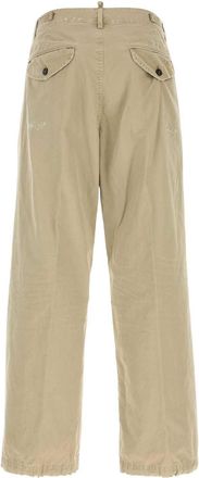 Dsquared2 Mens Dyed Cargo Pant Beige Cotton