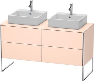 Duravit Mueble De Cocina Duravit Xsquare De 140,0 X 54,8 Cm, 4 Cajones, Color (frente/cuerpo): Albaricoque Perla Seda Laca Mate - Xs4926b2020