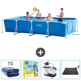 Intex Piscina Con Estructura Rectangular - 450x220x84 Cm - 7-piezas Scb69