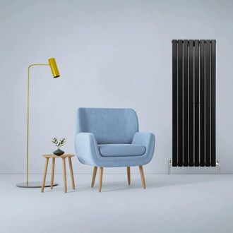 MonsterShop Designer Flat Panel Radiators Matt Black 1600mm x 560mm