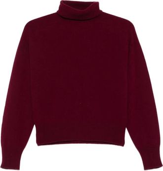 VANIS&Eacute; Maglione a collo alto in cashmere - Rosso