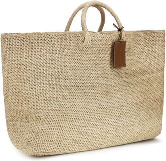 Maneb&igrave; Womens Saona Maxi Tote Bag Natural Raffia Handbags Hand