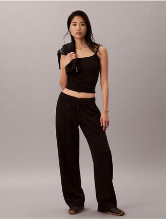 Calvin Klein Jeans Calvin Klein Womens Logo Tape Fleece Sweatpants - Black - XL