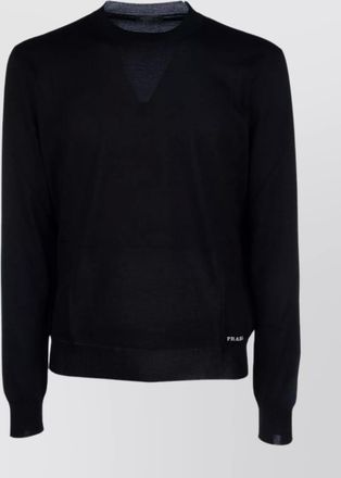 Prada knitwear with long sleeves and ribbed cuffs