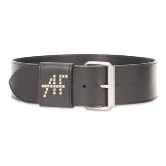 Alberta Ferretti Elegant leather belt with buckle - female - Alberta Ferretti - Belts - Black - S - Accessories