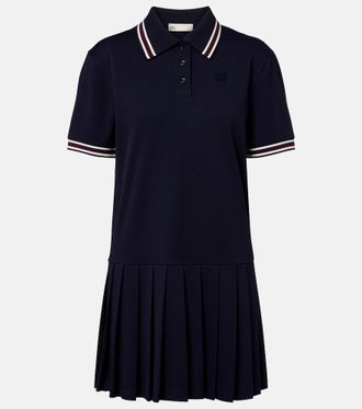 Tory Burch Vestido de tenis a rayas plisado