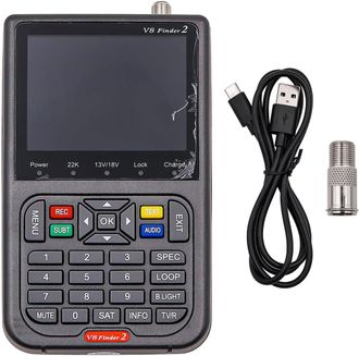 OEM Buscador De Sat&eacute;lites V8 Finder2, Medidor Digital De Detecci&oacute;n De Sat&eacute;lites, Receptor De Se&ntilde;al Dvb-s2x, Decodificador H.264 Hd, Pantalla Lcd De 3,5 Pu