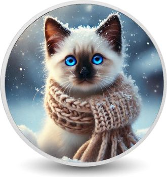 OEM Bigotes De Invierno: Una Historia Felina Helada (moneda De 1 Oz)
