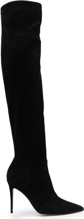 Gianvito Rossi Cuissarde 90mm knee-length boots - women - Suede - 39.5 - Black