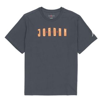 Nike Jordan Air Jordan Sport Dna Sports Breathable Printing Casual Short Sleeve Gray DA9909-068